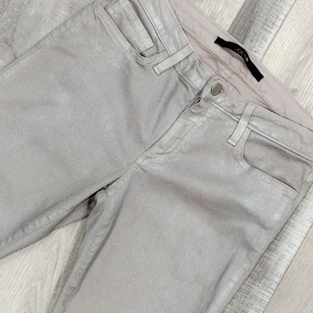 Joes Jeans silver/ pewter metallic coated skinny ankle ❤️ - Picture 4 of 6